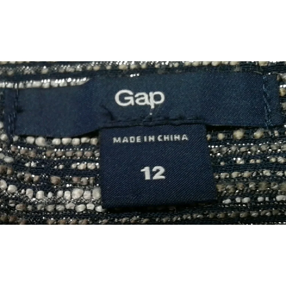 GAP fringe metallic skirt size 12